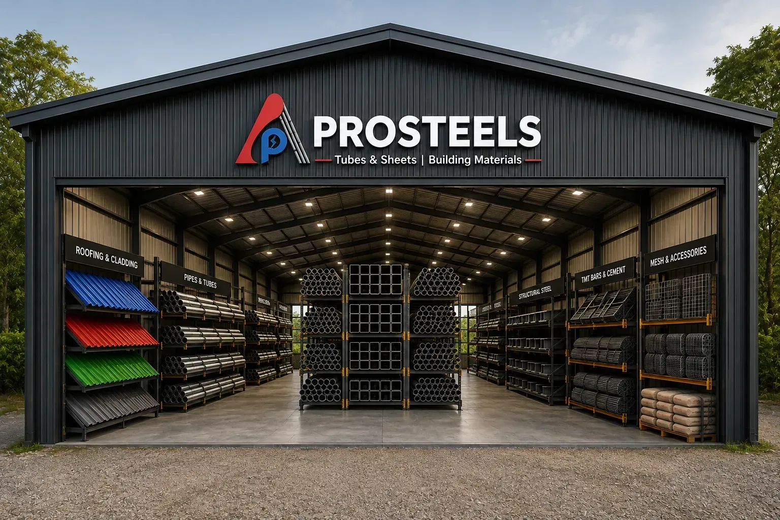 Prosteels construction materials